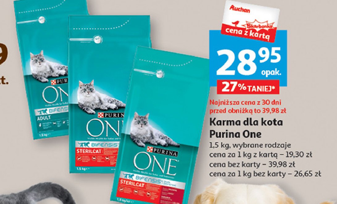 Karma dla kota wo艂owina Purina one promocja