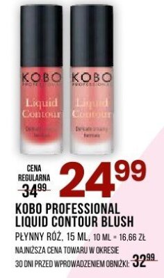 Pomadka KOBO Professional Liquid Contour Blush promocja w Drogerie Natura