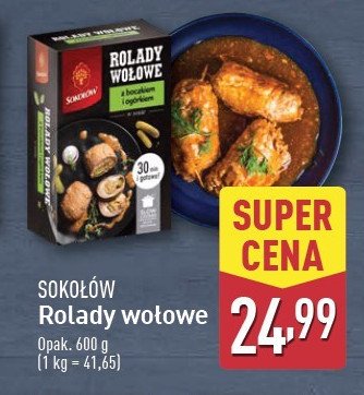 Rolady wołowe z boczkiem i ogórkiem Sokołów promocja