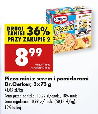 Pizza mini minionki Dr. oetker promocja w Biedronka