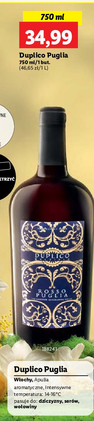 Wino Duplico rosso puglia promocja