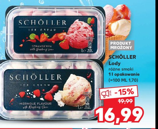 Lody meringue flavour Scholler ice cream promocja
