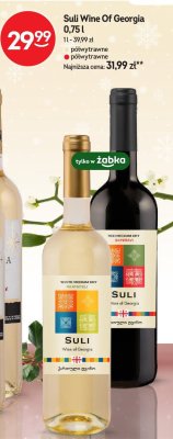Wino Suli Wine Of Georgia półwytrawne czerwone 0,75l promocja w Żabka