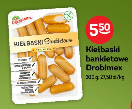 Kiełbaski bankietowe Drobimex promocja