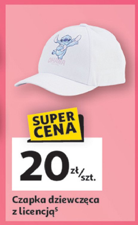 Czapka lilo i stitch 52-56 cm promocja w Auchan