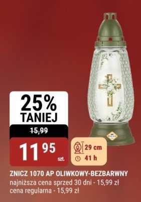 Znicz 1070 AP oliwkowy-bezbarwny 29 cm 41 h promocja w bi1