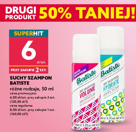 Szampon volume Batiste dry shampoo promocja