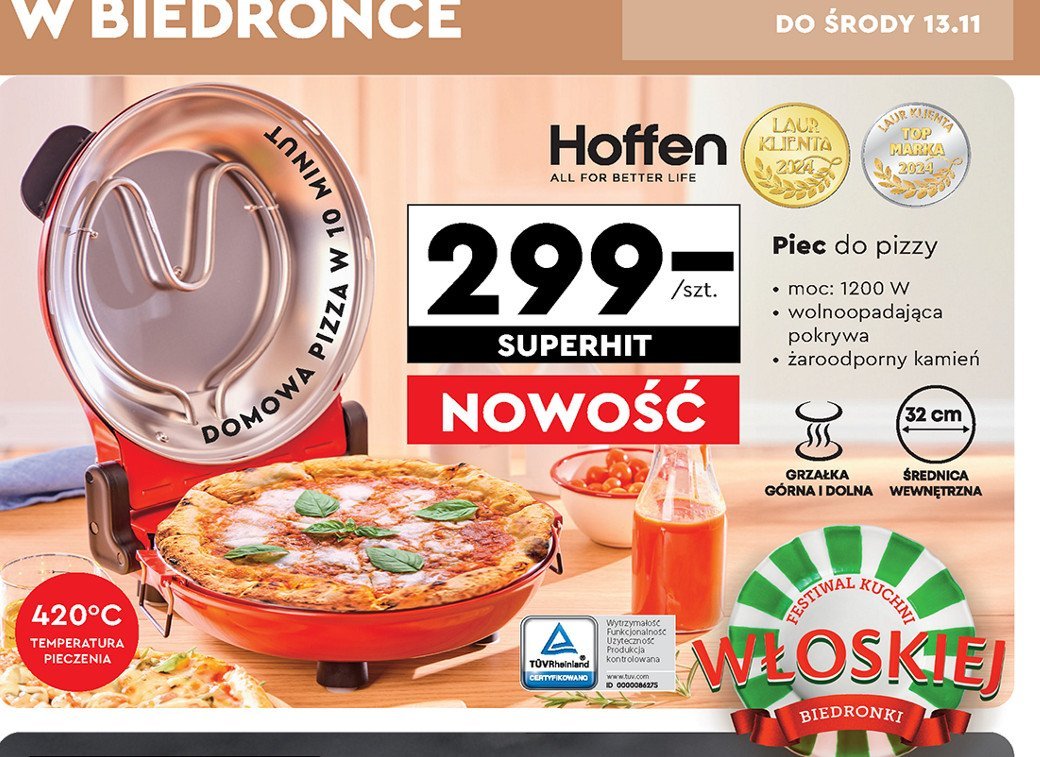 Piec do pizzy Hoffen promocja