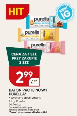 Baton proteinowy Purella wybrany asortyment promocja w Chata Polska