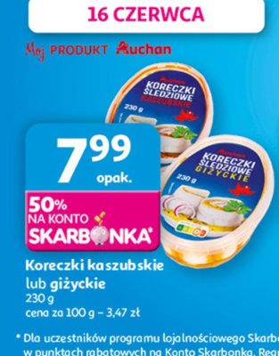 Koreczki kaszubskie Auchan promocja