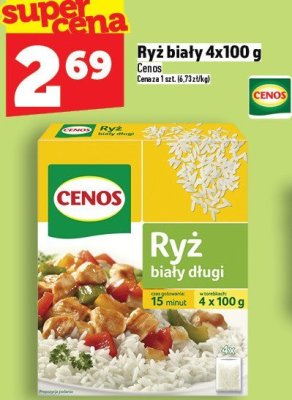 Ryż biały Cenos 4x100g promocja w TOPAZ