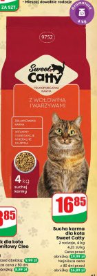 Sucha karma dla kota Sweet Catty z wołowiną i warzywami promocja w Dino
