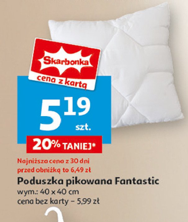 Poduszka fantastic 40 x 40 cm Amw promocja w Auchan