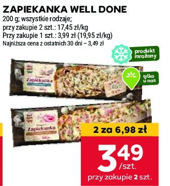 Zapiekanka z szynką Well done promocja w Stokrotka