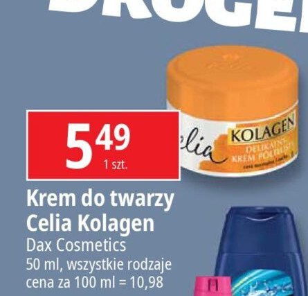 Krem do twarzy nagietek Celia kolagen promocja