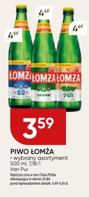 Piwo Łomża promocja w Chata Polska