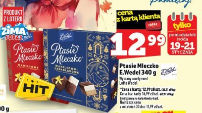 Ptasie Mleczko E.Wedel 340 g promocja w TOPAZ