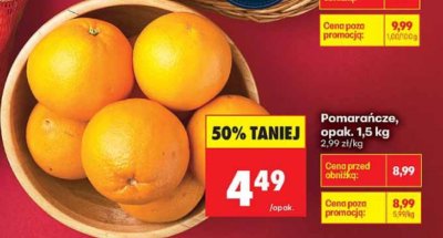 Pomarańcze promocja w Biedronka