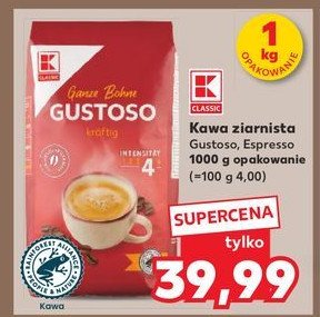 Kawa gustoso K-classic promocja