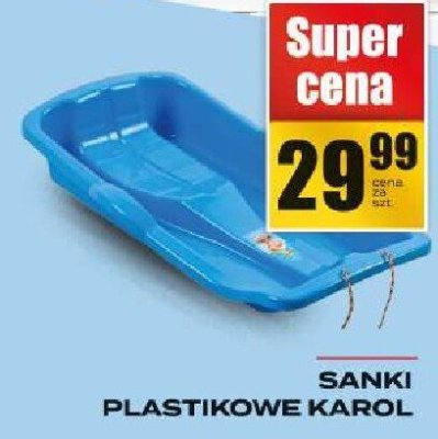 SANKI PLASTIKOWE KAROL promocja w Supeco