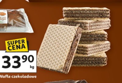 Wafle czekoladowe Auchan promocja w Auchan