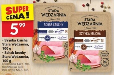 Schab kruchy Stara Wędzarnia, 100 g promocja w Twój Market