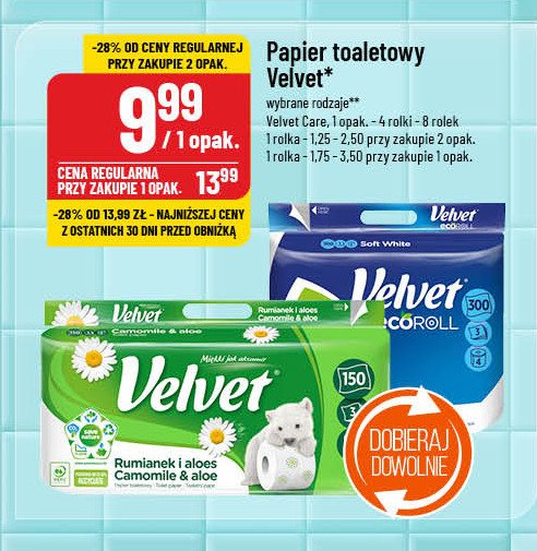 Papier toaletowy delikatnie biały promocja w POLOmarket