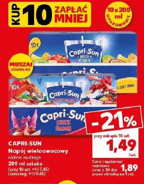 Napój multiwitamina Capri-sun promocja