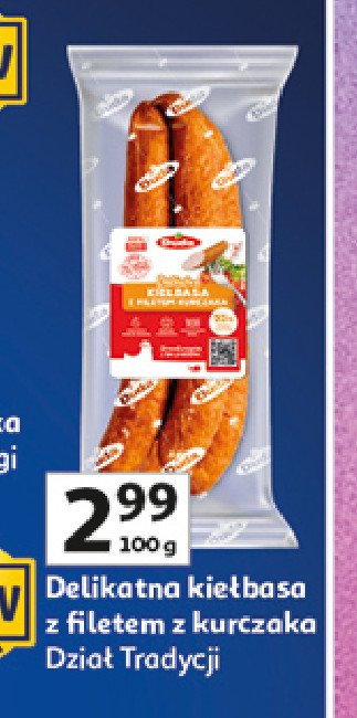 Kiełbasa delikatna drobiowa z filetem Silesia duda promocja