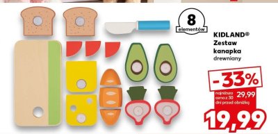 Zestaw kanapka drewniany KIDLAND promocja w Kaufland
