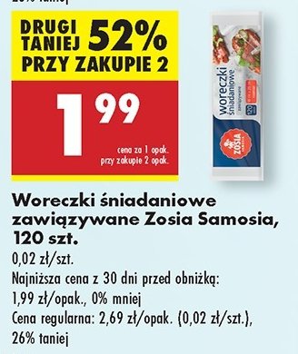 Woreczki śniadaniowe Anna zaradna promocja w Biedronka