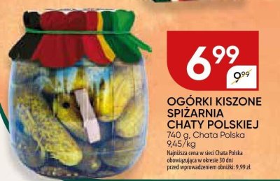Ogórki kiszone spiżarnia chaty polskiej promocja w Chata Polska