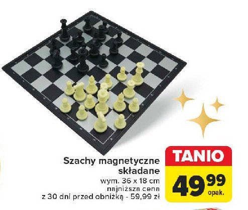 Szachy magnetyczne składane promocja w Carrefour