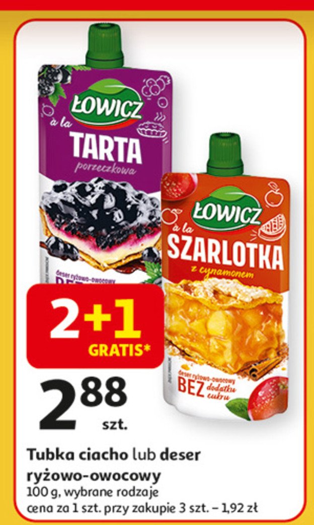 Deser tarta Łowicz promocja w Auchan