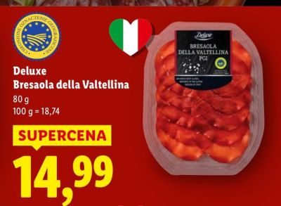 Bresaola della Valtellina Deluxe promocja w Lidl