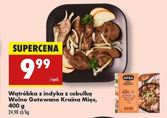 Wątróbka z indyka z cebulką Kraina mięs promocja