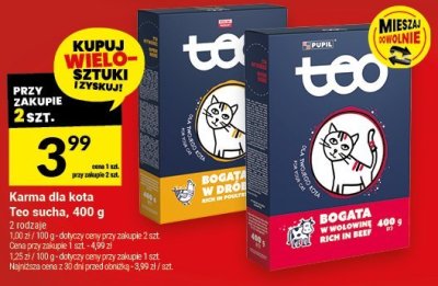 Karma dla kota Teo sucha, 400 g promocja w Twój Market