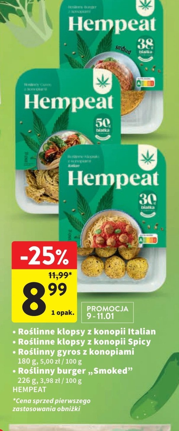 Klopsiki roślinne Hempeat promocja