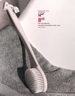 Szczotka k膮pielowa do masa偶u cia艂a For your beauty promocja