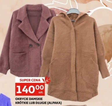Kurtka damska a'la alpaka krótka promocja