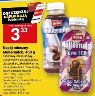 Napój mleczny Mullermilch, 400 g promocja w Twój Market