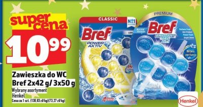 Zawieszka do WC Bref 2x42 g / 3x50 g promocja w TOPAZ