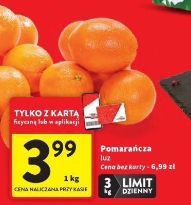 Pomarańcza luz promocja w Intermarche