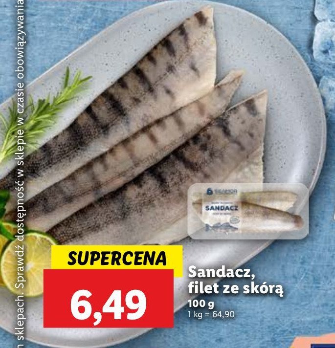 Sandacz filet ze skórą promocja w Lidl