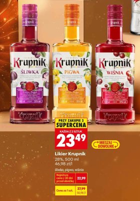 Likier Krupnik - pigwa promocja w Biedronka
