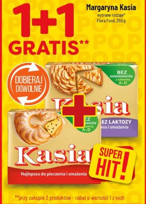 Margaryna Kasia wybrane rodzaje Flora Food promocja w POLOmarket