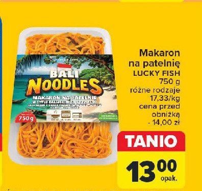 Danie bali noodles Lucky fish promocja