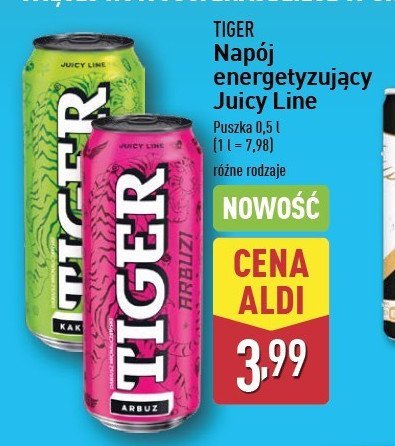 Napój arbuz Tiger energy drink promocja