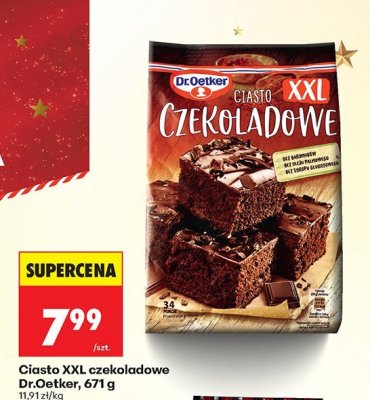 Ciasto XXL czekoladowe Dr.Oetker promocja w Biedronka