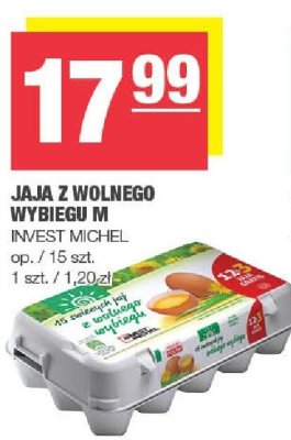 Jaja z wolnego wybiegu M Invest Michel promocja w SPAR